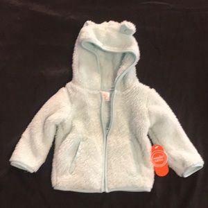 Soft plush hooded brand new jacket!